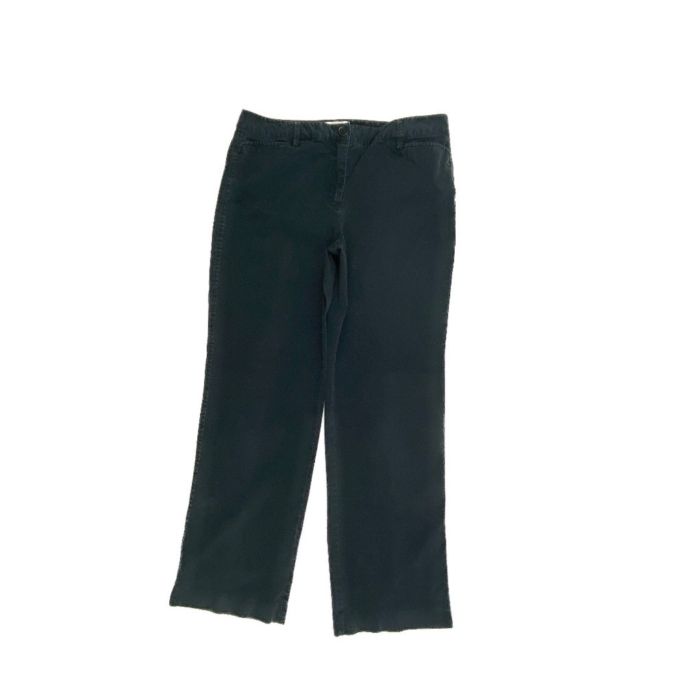 Talbots Straight Leg Women's size‎ 12 Black Chino Pants